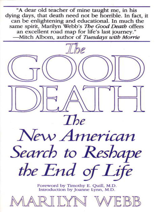 Title details for The Good Death by Marilyn Webb - Available